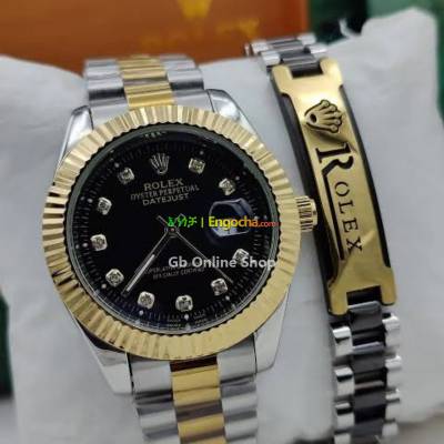 Rolex Watch +Rolex bracelet +  Luxury Watch Box    